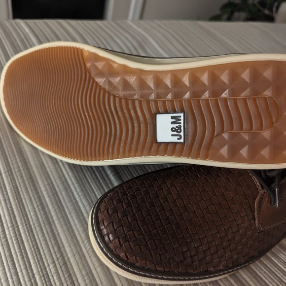 Johnston & Murphy McGuffey woven plain toe shoes. Size 13 men\'s.